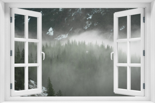 Fototapeta Naklejka Na Ścianę Okno 3D - Forests, full of moody clouds