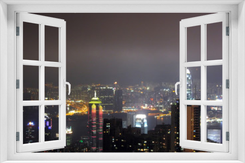 Fototapeta Naklejka Na Ścianę Okno 3D - Victoria Peak, Hong Kong