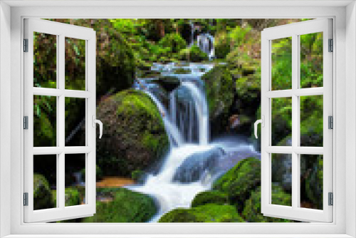 Fototapeta Naklejka Na Ścianę Okno 3D - Mystisches Waldviertel - Wasserfälle in der Yppser Klamm
