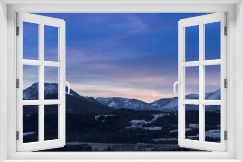 Fototapeta Naklejka Na Ścianę Okno 3D - Panorama vom Wendelstein im Magfallbebirge