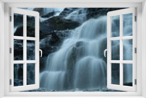 Fototapeta Naklejka Na Ścianę Okno 3D - fast running waterfalls