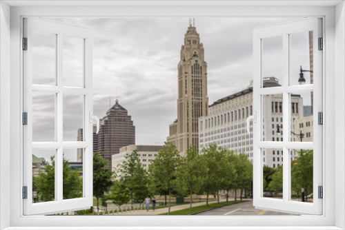 Fototapeta Naklejka Na Ścianę Okno 3D - Columbus Ohio,Skyline