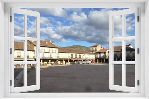 Fototapeta Naklejka Na Ścianę Okno 3D - Riaza,villa española  del macizo de Ayllón en la provincia de Segovia, en la comunidad autónoma de Castilla y León (España)