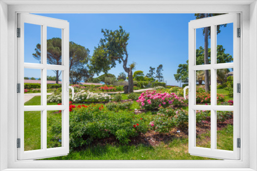 Fototapeta Naklejka Na Ścianę Okno 3D - The rose garden 