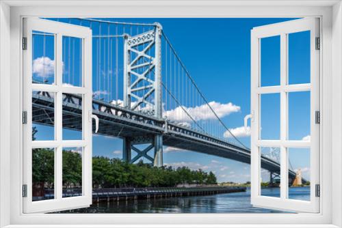 Fototapeta Naklejka Na Ścianę Okno 3D - Benjamin Franklin Bridge in Philadelphia