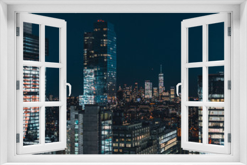 Fototapeta Naklejka Na Ścianę Okno 3D - New York Future City