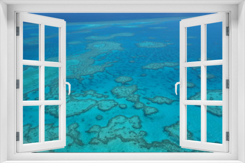 Fototapeta Naklejka Na Ścianę Okno 3D - scenic flight over Great Barrier reef
