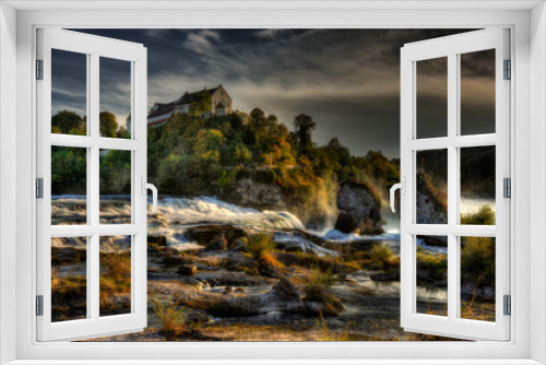 Fototapeta Naklejka Na Ścianę Okno 3D - The Rhine Falls.