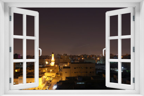 Fototapeta Naklejka Na Ścianę Okno 3D - Night city scape of Jeddah city Saudi Arabia.al marwah