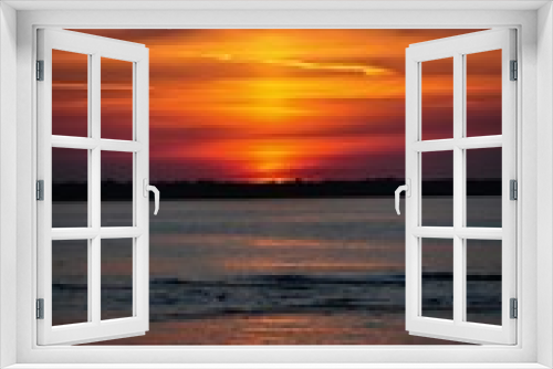 Fototapeta Naklejka Na Ścianę Okno 3D - Magical sunset in Baltic sea
