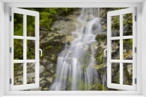 Fototapeta Naklejka Na Ścianę Okno 3D - Waterfall Haynes Alaska