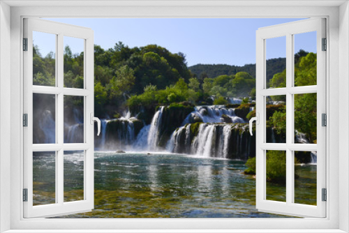 Fototapeta Naklejka Na Ścianę Okno 3D - View of Skradinski Buk Waterfall In Krka National Park, Croatia