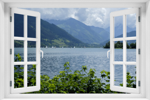 Fototapeta Naklejka Na Ścianę Okno 3D - Zeller Lake, Zellam See, Salzburg, Austria, Europe