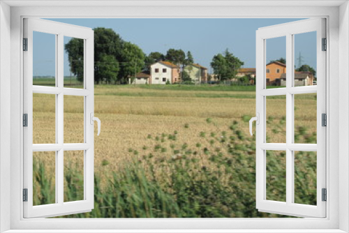 Fototapeta Naklejka Na Ścianę Okno 3D - paesaggio agricolo in primavera