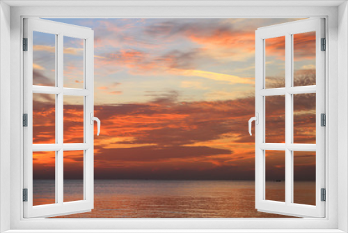 Fototapeta Naklejka Na Ścianę Okno 3D - Beautiful sky at twilight time