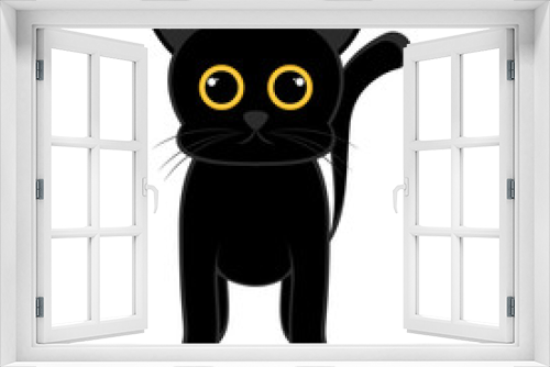 Fototapeta Naklejka Na Ścianę Okno 3D - Isolated cute cat