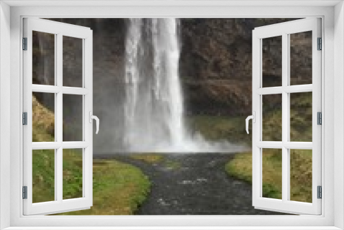 Fototapeta Naklejka Na Ścianę Okno 3D - Waterfall in Iceland 