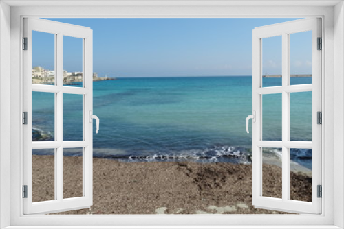 Fototapeta Naklejka Na Ścianę Okno 3D - View of the beautiful coastline in Otranto, Southern Italy