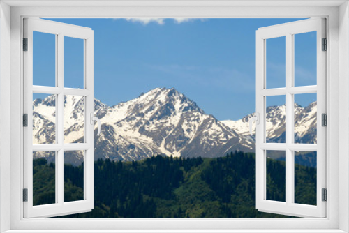 Fototapeta Naklejka Na Ścianę Okno 3D - Almaty - Tien Shan ridge Zailiysky Alatau