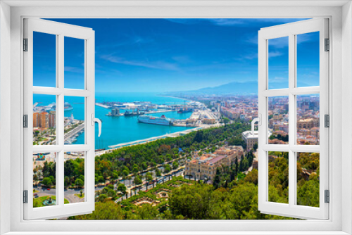 Fototapeta Naklejka Na Ścianę Okno 3D - View on Malaga
