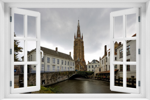 Fototapeta Naklejka Na Ścianę Okno 3D - Old town of Bruges..