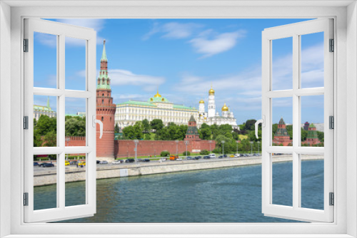 Moscow skyline with Kremlin, Russia