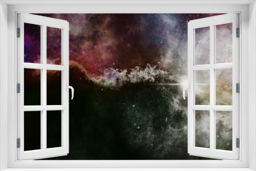 Fototapeta Naklejka Na Ścianę Okno 3D - Space Galaxy Background with nebula