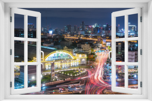 Fototapeta Naklejka Na Ścianę Okno 3D - Hua Lamphong Railway Station