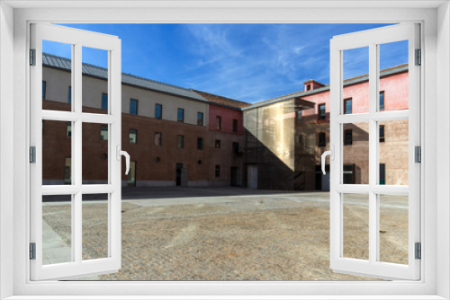 Fototapeta Naklejka Na Ścianę Okno 3D - Building of Conde Duque Cultural Center in City of Madrid, Spain