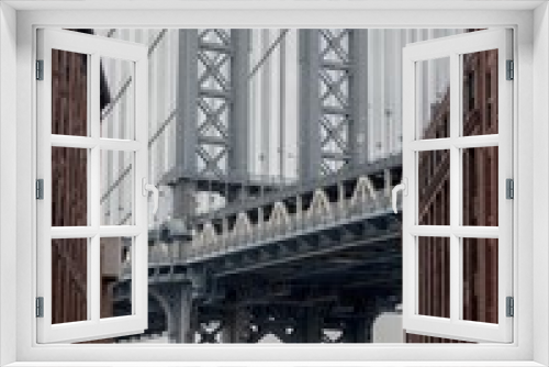 Fototapeta Naklejka Na Ścianę Okno 3D - New York Bridge
