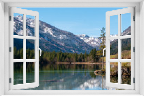 Fototapeta Naklejka Na Ścianę Okno 3D - Obersee Ramsau