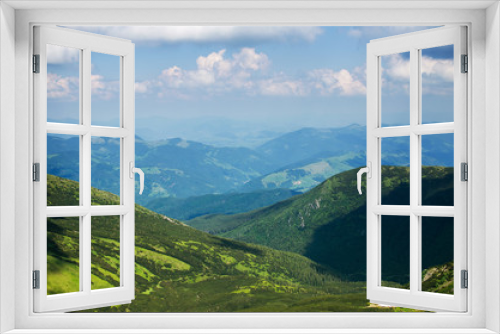 Fototapeta Naklejka Na Ścianę Okno 3D - The landscape on the Carpathian Mountains in Ukraine