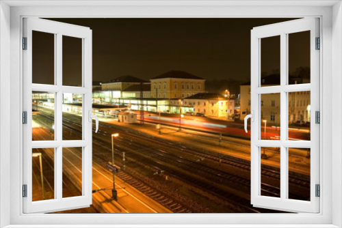 Fototapeta Naklejka Na Ścianę Okno 3D - railway station