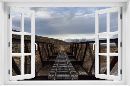 Fototapeta Naklejka Na Ścianę Okno 3D - Old Patagonian Express railway in Chubut.