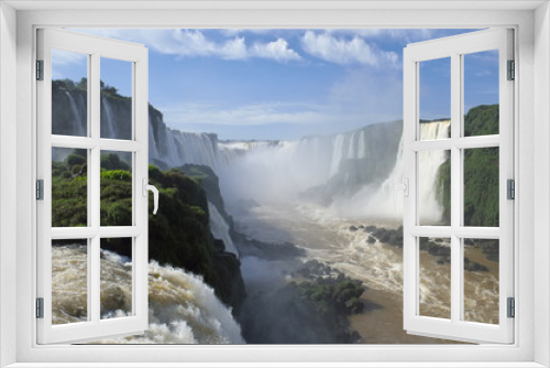 Fototapeta Naklejka Na Ścianę Okno 3D - イグアスの滝（ブラジル）