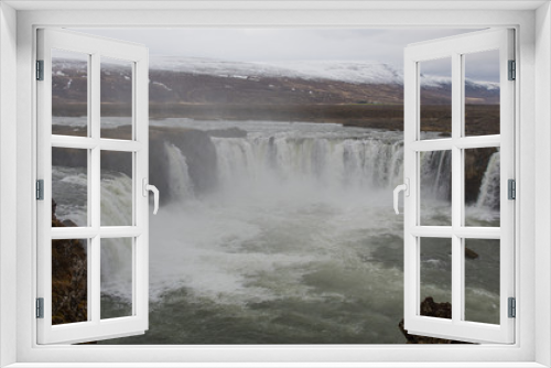 Fototapeta Naklejka Na Ścianę Okno 3D - the Godafoss waterfall in Iceland