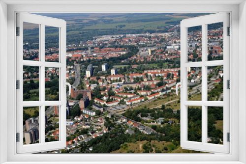 Fototapeta Naklejka Na Ścianę Okno 3D - Neubrandenburg, Ring und südlicher Teil
