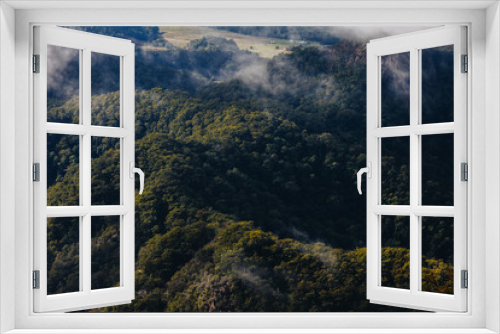Fototapeta Naklejka Na Ścianę Okno 3D - Landscape trees mountain