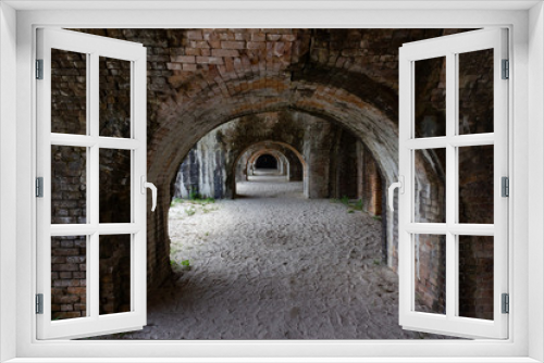 Fototapeta Naklejka Na Ścianę Okno 3D - Fort Tunnels