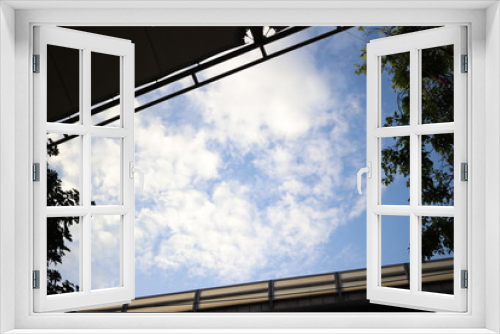 Fototapeta Naklejka Na Ścianę Okno 3D - 青空と雲