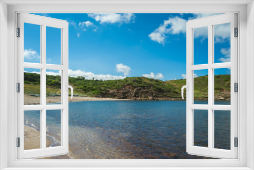 Fototapeta Naklejka Na Ścianę Okno 3D - View of sardinian coast and beach