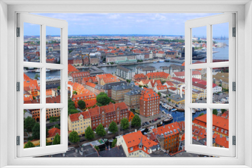 Fototapeta Naklejka Na Ścianę Okno 3D - Copenhagen city view
