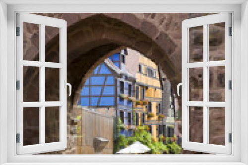 Fototapeta Naklejka Na Ścianę Okno 3D - Altstadt Ribeauvillé im Elsass 