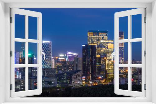 Fototapeta Naklejka Na Ścianę Okno 3D - Shenzhen Houhai skyline