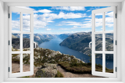 Fototapeta Naklejka Na Ścianę Okno 3D - Preikestolen