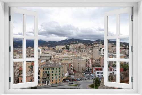 Fototapeta Naklejka Na Ścianę Okno 3D - Fortezza del Priamarから見るサボナの風景