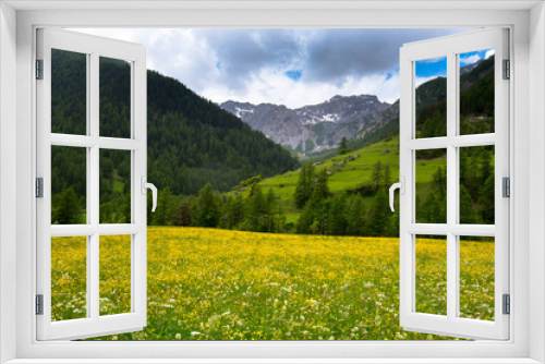 Fototapeta Naklejka Na Ścianę Okno 3D - Landschaften im Queyras in den französischen Alpen