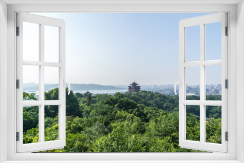 Fototapeta Naklejka Na Ścianę Okno 3D - landscape of hangzhou west lake