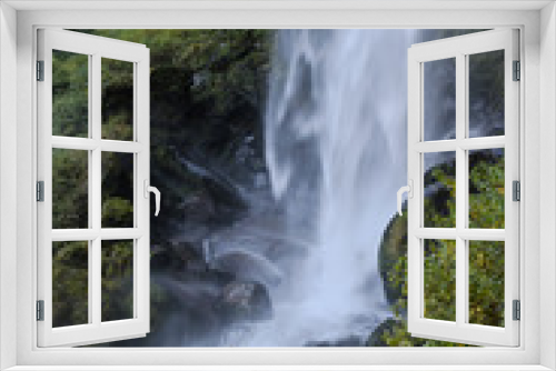 Fototapeta Naklejka Na Ścianę Okno 3D - Waterfall at Lanin National Park