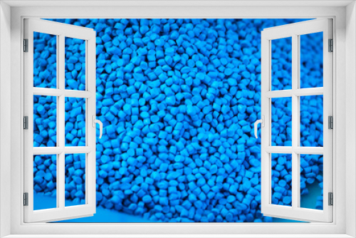 Fototapeta Naklejka Na Ścianę Okno 3D - Detail of blue plastic polymer